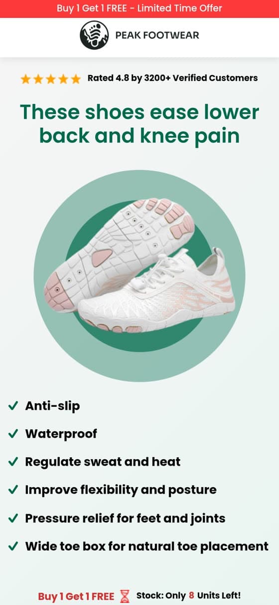 Peak Footwear buy one get one offer page
