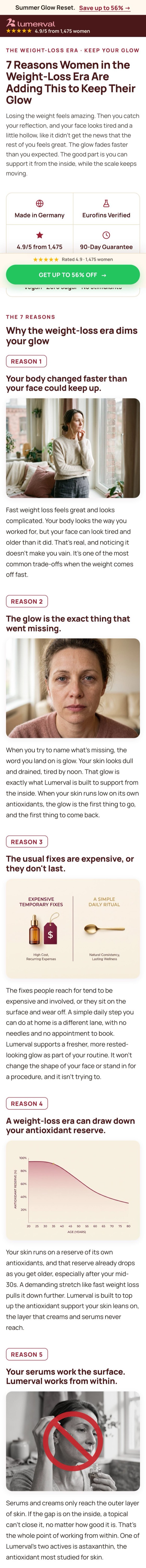 Lumerval listicle, live client page
